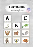 Vorschau - Spiele - Anlautkarten A-Z - Tiere - Deckblatt