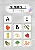 Vorschau - Fördermaterial/Inklusion - Anlautkarten A-Z - Gemüse und Obst - Deckblatt