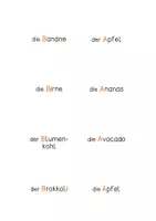 Vorschau - Fördermaterial/Inklusion - Anlautkarten A-Z - Gemüse und Obst - Seite 3