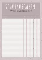 Vorschau - Arbeitsblätter - Fördermatieral - Aufgabenübersicht Wochenplan - Deckblatt