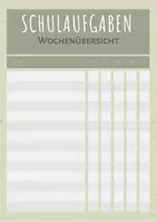 Vorschau - Arbeitsblätter - Fördermatieral - Aufgabenübersicht Wochenplan - Seite 2