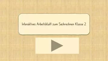Vorschau - Interaktives Material - Interaktives PDF Sachrechnen / Textaufgaben Klasse 2 - Seite 2