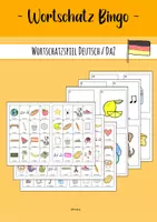 Vorschau - Spiele - Bingo - Wortschatzspiel DaZ / Deutsch - Deckblatt