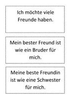 Vorschau - Arbeitsblätter - Frei Sprechen/ Konversation: Thema Freundschaft (ab B1) - Seite 3