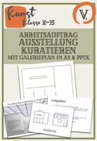 Vorschau - Präsentationen/Tafelbilder - Arbeitsauftrag Ausstellung kuratieren inkl. PPT und A3-Grundriss - Deckblatt