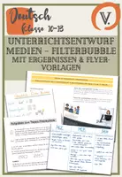 Vorschau - Stundenentwürfe - Unterrichtsentwurf EF Medien Filterbubble - sehr gut - Deckblatt