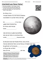 Vorschau - Arbeitsblätter - Arbeitsblatt "Merkur" + Onlineübung & MP3 + Infografik - Deckblatt