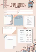 Vorschau - Arbeitsblätter - Lehrerinnen / Lehrer Zeugnis - Feedback für Lehrkräfte - Deckblatt