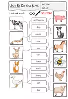 Vorschau - Arbeitsblätter - On the farm (2. Klasse): Worksheets / Arbeitsblätter - Seite 3