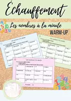 Vorschau - Arbeitsblätter - Warm-up/ Échauffement: Les nombres à la minute (0-100) - Deckblatt