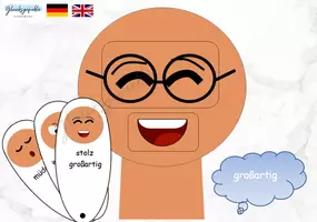 Vorschau - Stationenlernen - Emotionenspiel nach Montessori - Deckblatt