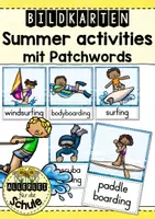 Vorschau - Bildkarten - Bildkarten - Summer activities - Deckblatt