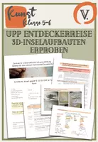 Vorschau - Stundenentwürfe - UPP Kunst Entdeckerreise 3D-Insel Kl. 5 - Note 1,0 - Deckblatt