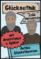Vorschau - Arbeitsblätter - Glück - Aristoteles und Epikur - Ethik - Deckblatt