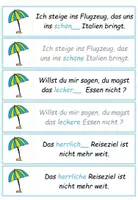 Vorschau - Aufgabenkarten - DaF / DaZ Ukrainisch: Endungen der Adjektive Sommer - Übungskarten - Seite 3