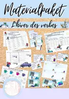 Vorschau - Spiele - Materialpaket: L'hiver des verbes- avoir, être, aller & faire - Deckblatt