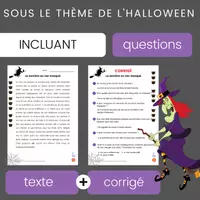 Aperçu - Jeux - Compréhension de Lecture HALLOWEEN Texte à Imprimer - Page 1