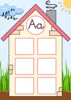 Vista previa - Unidades / Secuencias / Situaciones de Aprendizaje - Casitas de las Vocales 🏡 Coloca las tarjetas correspondientes. - Portada