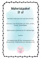 Vorschau - Spiele - Materialpaket Übungskiste St st - Deckblatt
