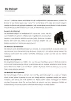 Vorschau - Arbeitsblätter - Die Steinzeit - Infotext und Übungen - Deckblatt