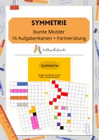 Vorschau - Spiele - Symmetrie - Farbmuster legen Lernspiel - Deckblatt