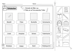Vista previa - Unidades / Secuencias / Situaciones de Aprendizaje - Aléman - escuela - hojas de trabajo - Schule - Deutsch - worksheets - página 3