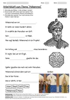 Vorschau - Arbeitsblätter - Arbeitsblatt "Mohammed" + Onlineübung & MP3 + Mindmap + Infografik - Deckblatt