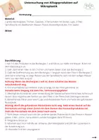 Vorschau - Experimente - Mikroplastik Experiment + Infokarte + Hilfskarte + Lösung - Deckblatt