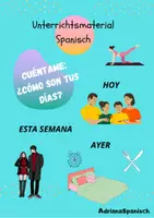 Vorschau - Arbeitsblätter - Cuéntame..¿Cómo son tus días? - Deckblatt
