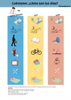 Vorschau - Arbeitsblätter - Cuéntame..¿Cómo son tus días? - Seite 1