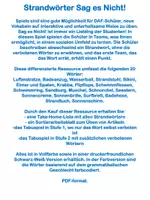 Vorschau - Spiele - Strandwörter Sag es Nicht-Spiel für DAF - Seite 2