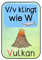 Vorschau - Präsentationen/Tafelbilder - Tafelmaterial - Wörter mit Vv (36 Bild- und Wortkarten) - Seite 3