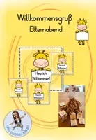Vorschau - Anderer Materialtyp - Willkommensgruß Elternabend Giraffe - Deckblatt
