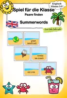 Vorschau - Spiele - Summer/ Sommer - Paare finden - Englischunterricht - Deckblatt