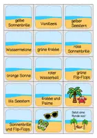 Vorschau - Spiele - Sommer - Paare finden - Spiel für die Klasse oder für Stationen - Seite 3