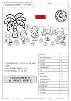Vorschau - Arbeitsblätter - Sommer - Lesespur für die 1. und 2. Klasse - Seite 1
