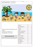 Vorschau - Arbeitsblätter - Sommer - Lesespur für die 1. und 2. Klasse - Seite 2