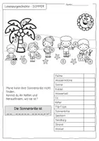 Vorschau - Arbeitsblätter - Sommer - Lesespur für die 1. und 2. Klasse - Seite 3