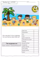 Vorschau - Arbeitsblätter - Summer/ Sommer - Englische Lesespur - 3fach differenziert - Seite 2