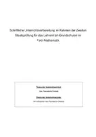Vorschau - Stundenentwürfe - Mathematik Prüfungsentwurf - Pascalsches Dreieck - Deckblatt