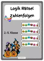 Vista previa - Tarjetas / Manipulativos - Puzzles de Lógica Números Alemán - Portada