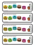 Vista previa - Tarjetas / Manipulativos - Puzzles de Lógica Números Alemán - página 3