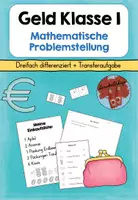 Vorschau - Arbeitsblätter - Geld Klasse 1 (eine mathematische Problemstellung lösen) - Deckblatt
