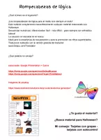 Vista previa - Refuerzo / NEE / Materiales de apoyo - Rompecabezas de lógica halloween - página 1