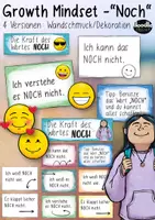 Vorschau - Poster - Growth Mindset "NOCH nicht" - Wandschmuck (4 Versionen) - Deckblatt