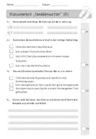 Vorschau - Test - Sandalenwetter: Klassenarbeit - Test - Lernzielkontrolle - Seite 1