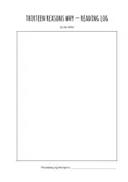 Vorschau - Arbeitsblätter - Reading log - Thirteen Reasons Why - EF / 10. Klasse - Seite 2