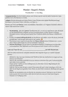Vorschau - Klassenarbeiten - Projektarbeit am Beispiel "Wunder" von Raquel J. Palacio - Deckblatt