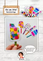 Vorschau - Mal- und Bastelvorlagen - Eis am Stiel - Bastelvorlage - Deckblatt