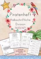 Vorschau - Unterrichtsreihen - Piratenheft Halbschriftliche Division Selbstlernheft - Deckblatt